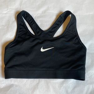 Black Nike sports bra